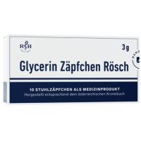 GLYCERIN ZÄPFCHEN Rösch 3 g gegen Verstopfung