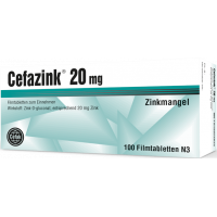 CEFAZINK 20 mg Filmtabletten