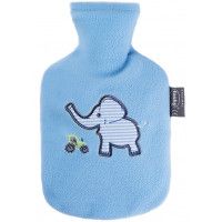 FASHY Kinderwärmflasche Flauschbezug hellblau