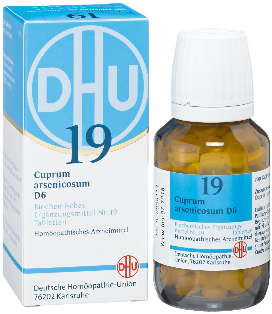 BIOCHEMIE DHU 19 Cuprum arsenicosum D 6 Tabletten